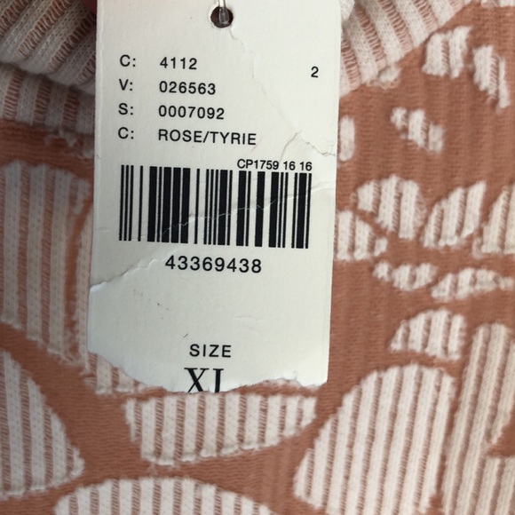 Anthro Meadow Rue Sleeveless Turtleneck Floral Detail Size XL - Picture 7 of 16